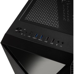 Kolink Void X Trn Extended ATX Case - No Power Supply, Sleek Black Design, Ultimate Cooling & Style!